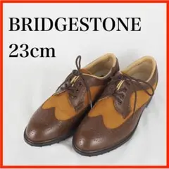 O6015*BRIDGESTONE*ゴルフシューズ*23cm*茶