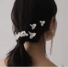 ウェディング ヘッドドレス Uピン 花 フラワー ウェディングベール 振袖