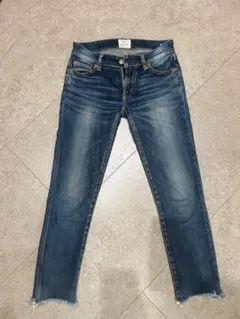 Ungrid アングリッド　フレイドヘムストスリ　デニムパンツ　インディゴ　23