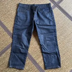 ダークブルーハーフスリムフィットデニム