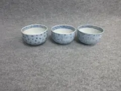古伊万里　みじん唐草文　ころ茶碗二各　コロ茶碗　微塵唐草文　江戸後期　検　酒器 古伊万里 染付 麻の葉蛸唐草文 蓋茶碗 ５客組元禄～享保 ｜ 古陶磁