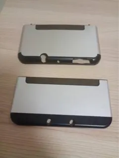 New 3DS LL カバー シルバー保護シェル ハードケース