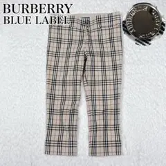 BURBERRY ノバチェック クロップドパンツ シルバー釦 - メルカリ