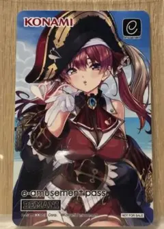 ド*ん様 e-amusement pass 宝鐘マリン KONAMI ホロライブ『宝鐘マリン』×『SOUND VOLTEX EXCEED GEAR』コラボ開催