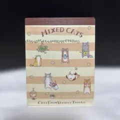 San-Xサンエックス　ミックスドキャッツ ミニメモ帳　平成レトロ