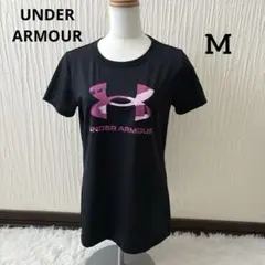 アンダーアーマー Tシャツ 半袖 ネイビー M レディース スポーツ