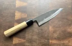 竹割包丁 120mm 胴金付 竹細工 安来鋼青紙 青紙 手打ち 土佐刃物