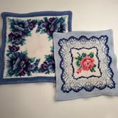 【USED】 フェイラー　タオルハンカチ　２枚セットで