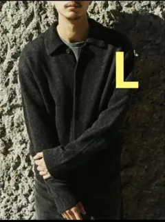 ALPACA KNIT SHIRT CARDIGAN Lサイズ