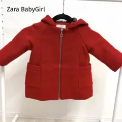 Zara BabyGirl フード付きレッドコート 18/24ヶ月