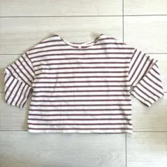 ボーダー　長袖カットソー　110㎝