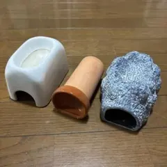 原田窯 爬虫類用 シェルターSサイズ 3点セット 陶器製 - メルカリ