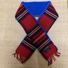 TWEEDMILL チェック柄マフラー 赤・青