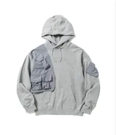 meanswhile ミーンズワイル　サイズ3 パーカー　グレー