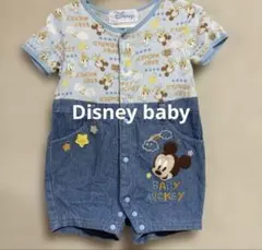 Disney Baby ミッキー カバーオール デニム風
