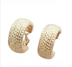 Monet　モネ　ゴールドトーン　フープ　イヤリングヴィンテージイヤリング