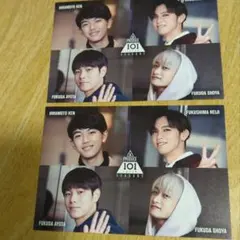 プデュ2 日プ 平本健、福島零士、福田歩汰、福田翔也 HMV ポストカード