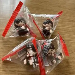 モンチッチ　インテリア　ミニフィギュア　４点セット セリア