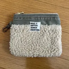 デニムリメイク ボアポーチ