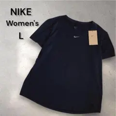 【新品未使用】NIKE DRY-FIT ショートスリーブ トップ ブラック L