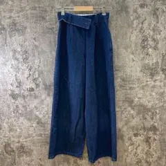 ✨トランテアン ソン ドゥ モード✨ワイドパンツ♡デニムパンツ♡ネイビー(38)