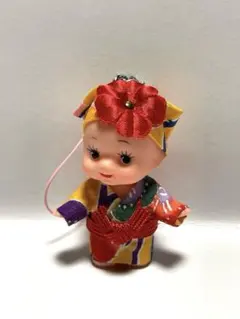 沖縄限定キューピー 着物 ストラップ 浴衣 和風