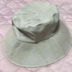 エイミーイストワール　トレンド　合皮　エコレザー　チュール　バケットハット難有