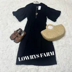 ♡新品♡ LOWRYS FARM コクーンZIPワンピース ブラック Fのサムネイル