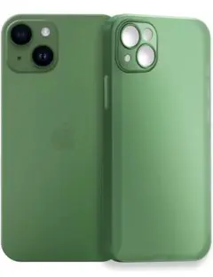 SCLAB 超薄型 0.3mm iPhone13 グリーン スリムケース
