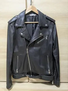 sisyou様 専用　ZARA リアルレザー　ダブルライダース　ラム　羊革