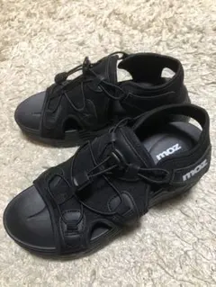moz モズ　スポーツ　サンダル　厚底　新品　黒　エアマックスココ
