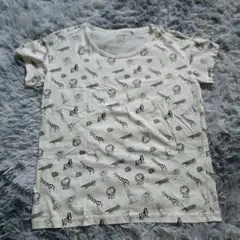 【未使用】ユニクロ リサ・ラーソン クルーネックTシャツ S オフホワイト