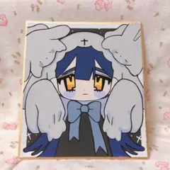 オリジナルイラスト 手描きイラスト アクリル 色紙