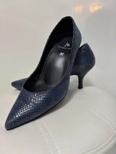 え*こ様 【美品】本皮【SUCCESS WALK 】ネイビー ハイヒール　23.