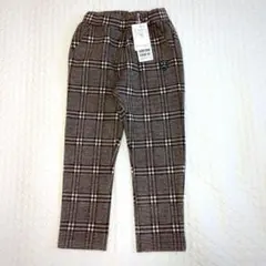 【新品タグ付】kladskap　冬パンツ　車ワッペン　110cm　チェック柄