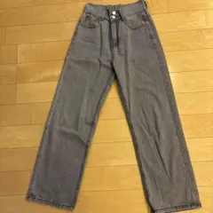 ストレッチデニム　グレー　Sサイズ　ノーブランド