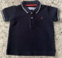 PETIT BATEAU ネイビー ポロシャツ 12m