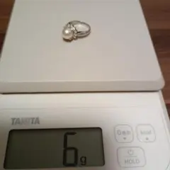 パール付き PT850 リング