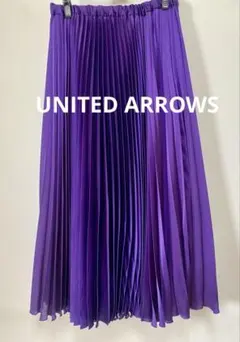 UNITED ARROWS パープル プリーツスカートのサムネイル