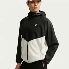 NIKE ナイロンジャケット フーデッド バイカラー 値下げ受け付けます