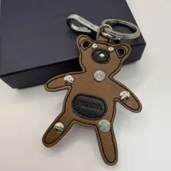 PRADA クマ型キーホルダー　1TO048 White Teddy Keychain Charm | PRADA