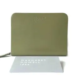 マーガレットハウエル ★新品 ベンジャミン ファスナー 折財布 オリーブ