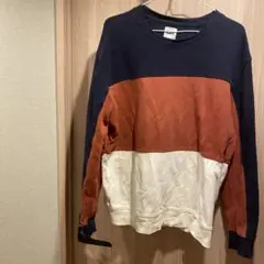 ブロックカラー クルーネック スウェット