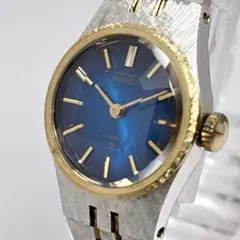 ✨SEIKO✨セイコー✨17-7160✨20JEWELS✨ブルー文字盤✨腕時計