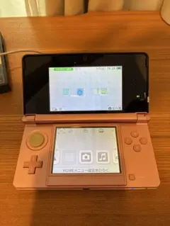 【ジャンク】ニンテンドー3DS 本体 ピンク テーマパークDSつき