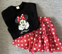 少し訳あり　Litte✖︎Disney ミニーTシャツ　スカート　90cm