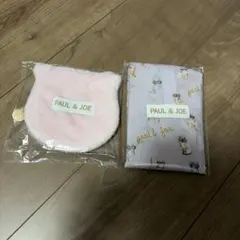 PAUL & JOE ポーチ エコバッグ2点セット 猫柄 ピンク