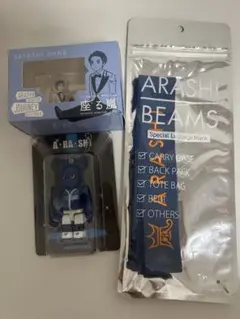 嵐 大野智さんグッズ ベアブリック 座る嵐 ラゲッジマーク 嵐 嵐を旅する展覧会 ラゲッジマーク ベアブリック 青 大野智 - メルカリ