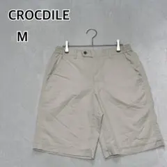 クロコダイル ハーフパンツ ショートパンツ M ベージュ コットン混 i6746のサムネイル