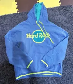 Hard Rock フード付きパーカー 青